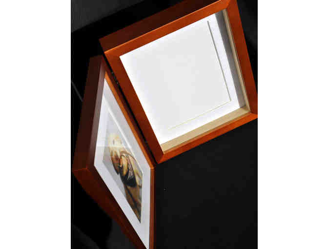 Frame - Wood with White Matte Behind Glass