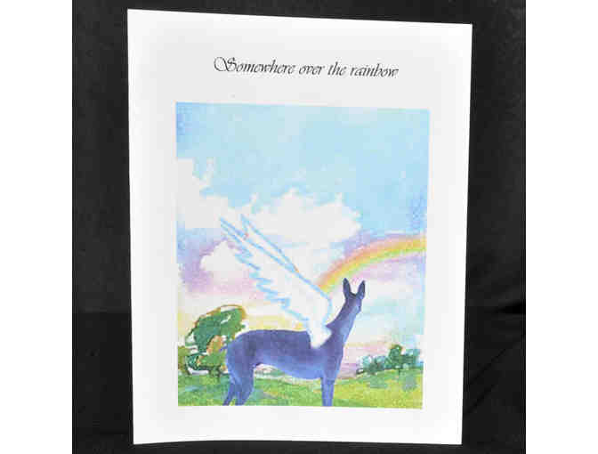Cards (4) - Greyhound Sympathy Cards - 2 Blank & 2 With Sentiments Inside