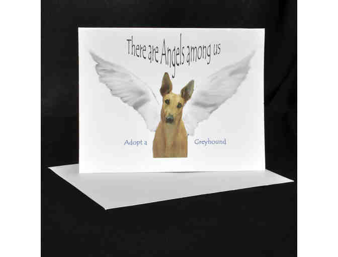 Cards (8) - Greyhound Angels Among Us - Blank Inside - Photo 1