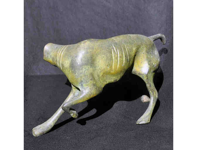 Hunting Dog Statue - Vintage Brass Figure - Photo 4