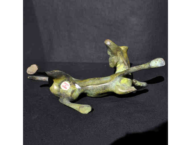 Hunting Dog Statue - Vintage Brass Figure - Photo 6