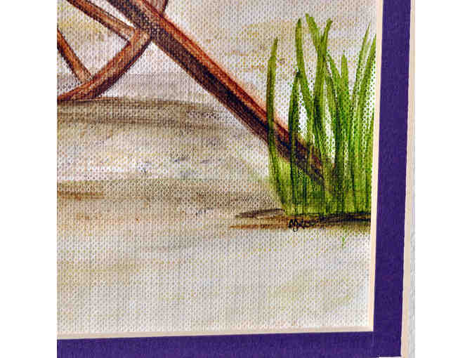 Watercolor - Southwest Scene/Wagon - Matted/Unframed by Marlene Koch