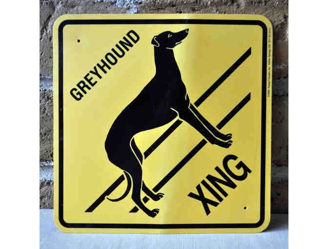 Warning Sign - Greyhound Xing