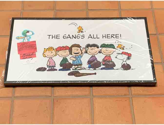 Charles Schulz Peanuts Autographed Display