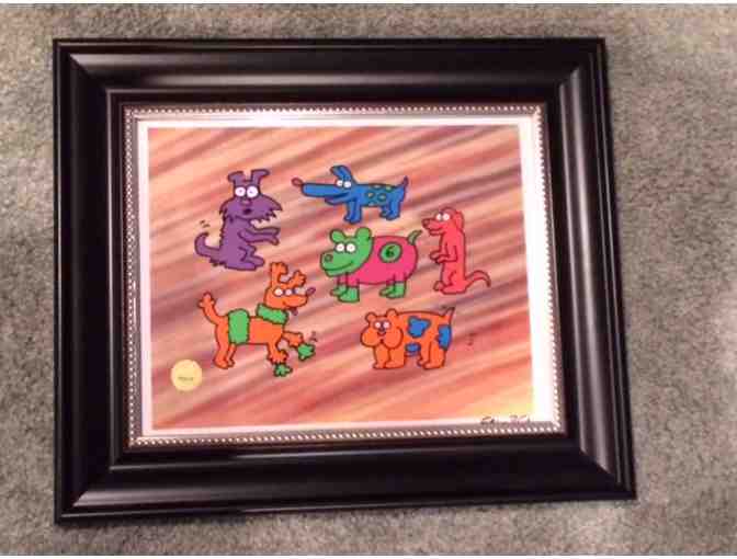 Keith Haring Original Sesame Street Animation Cel