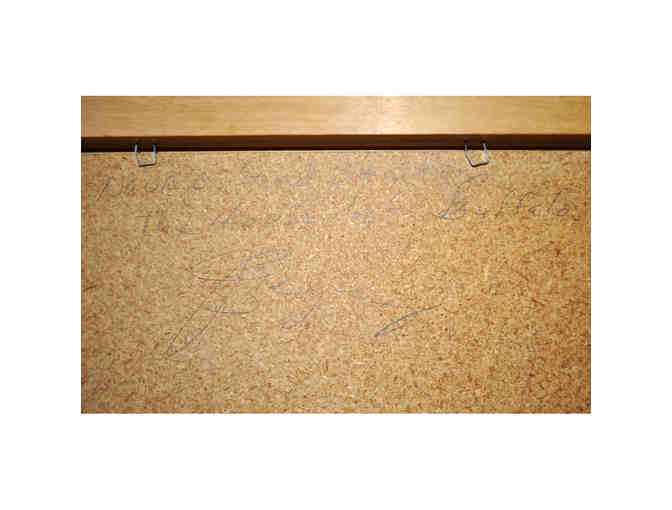 Navajo Sand Painting, 'House of Buffalo' - signed on back by J. Begay