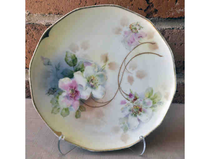 Vintage Hand Painted Plate - Blossoms - Prussia B Royal Rudolstadt