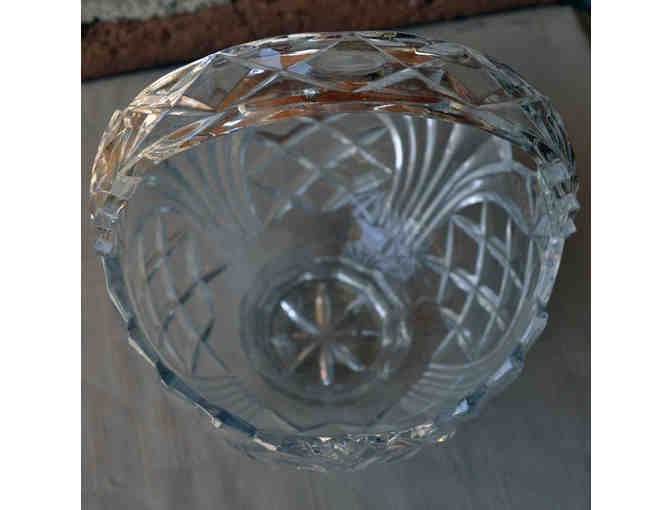 Vintage Lead Crystal Bowl/Basket With Handle