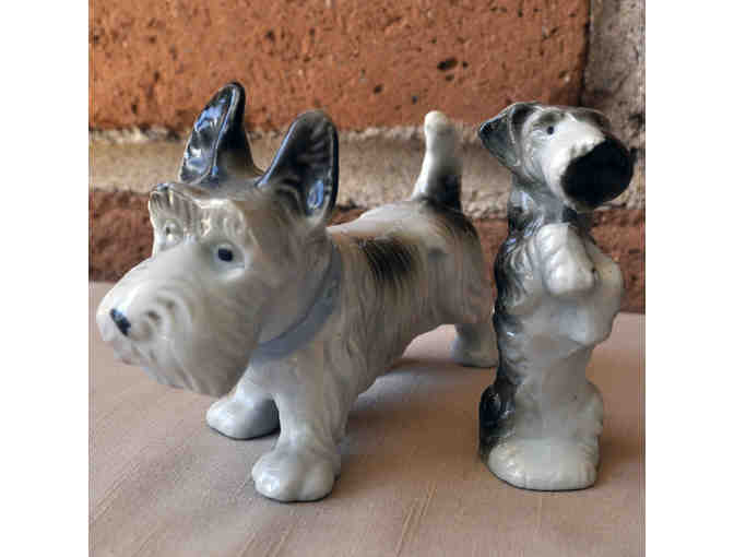 Ceramic Scotty Dog Figurine Pair