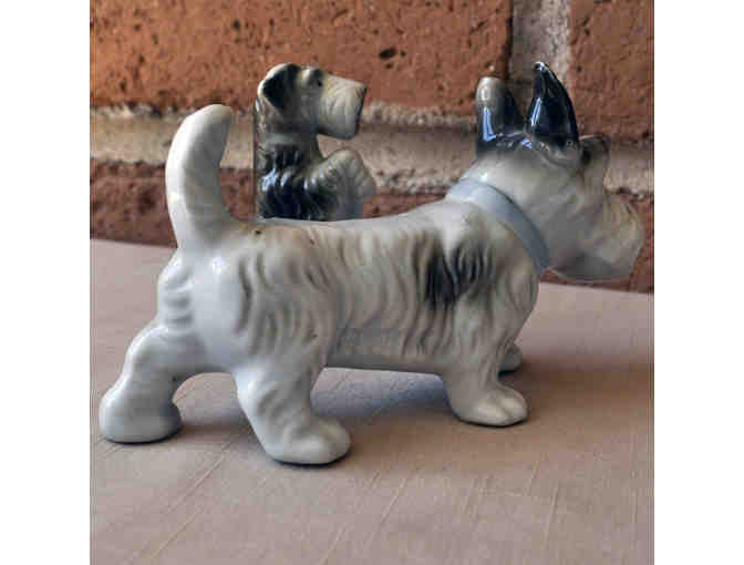 Ceramic Scotty Dog Figurine Pair