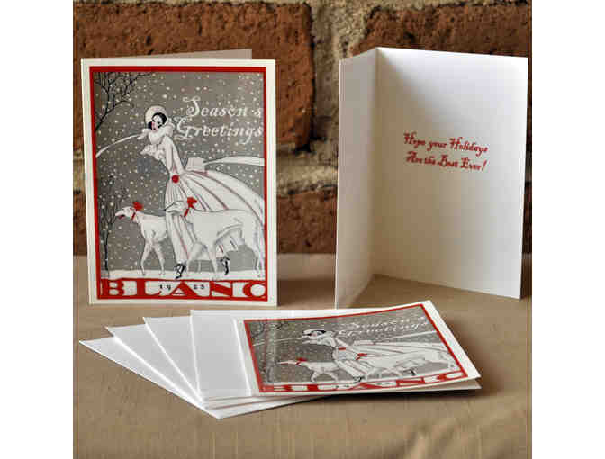 Cards (8) - Greyhound Themed Holiday Cards - 2 Styles - Sentiments Inside