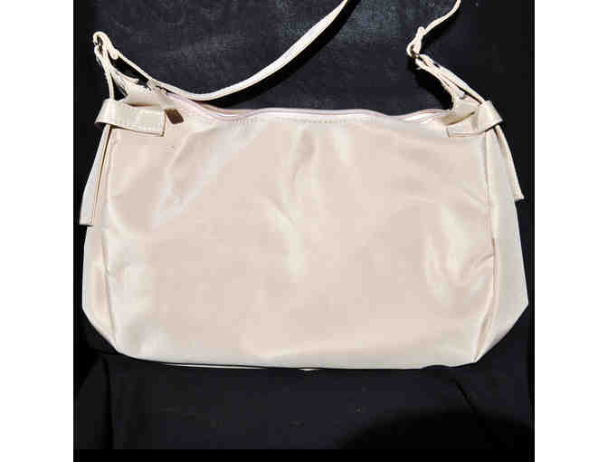 Purse - Sand Color Canvas with Zippers
