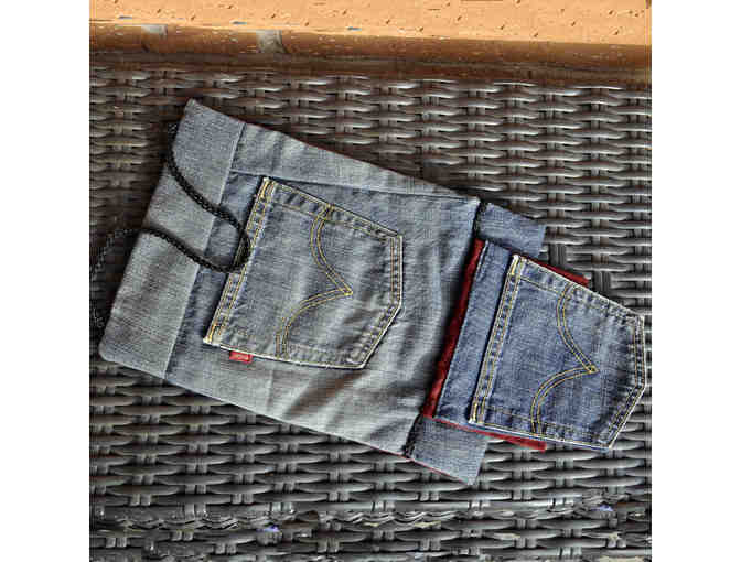 Wall Caddy Crafted from Recycled Levi Blue Jeans