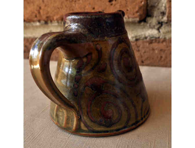 Pitcher - Ceramic With Dragon Fly - Made By Front Ave Pottery And Tile In St. Paul MN