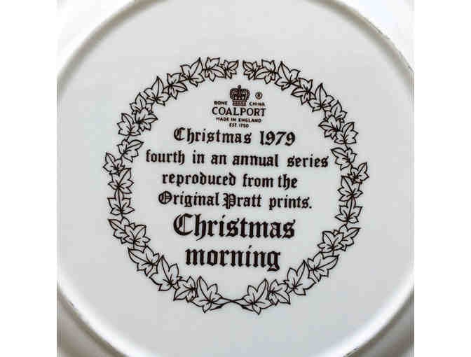 Coalport Plate - Christmas 1979 - Christmas Morning