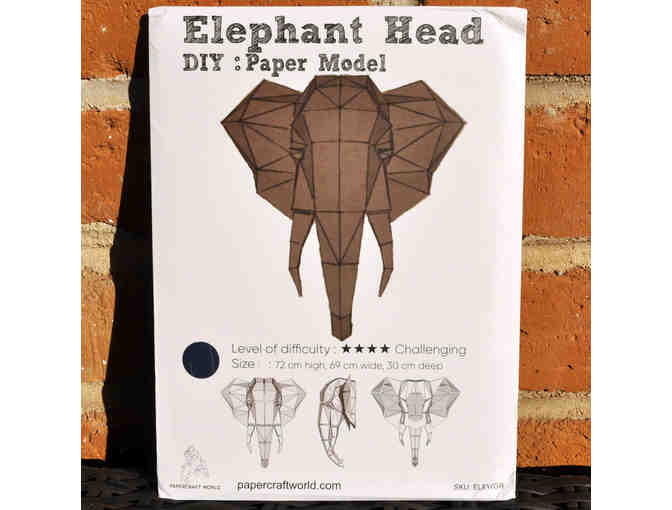 DIY Paper Model - Elephant Head