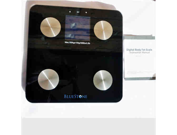 Bluestone Digital Body Fat Scale with Large LCD Display, Black