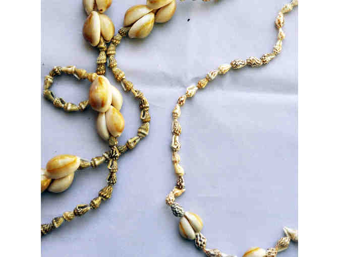 For Your Beach Days - Two Shell Bead Necklaces