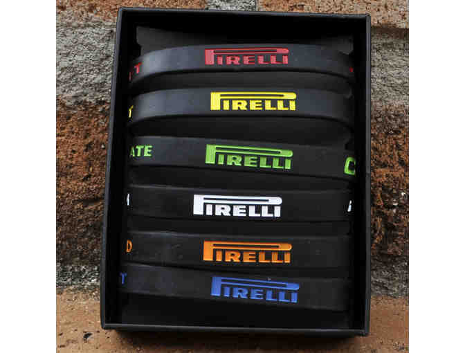 Pirelli F1 Tire Memorial Black Wristband - Set of 6