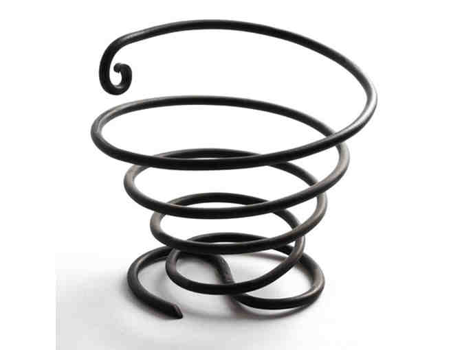 Spiral Metal Serving Basket Pair