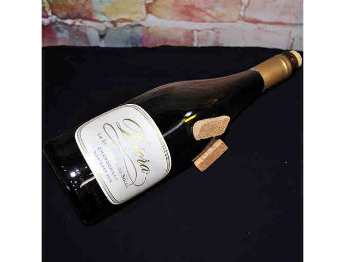 Wine Bottle Serving Tray - Serving Dish/Platter - Label 'Diora Chardonnay'