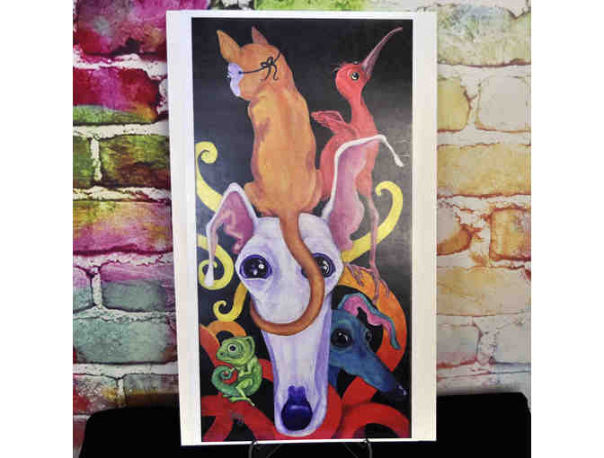 Art Print by Courtney Kelly, Iggy Circus, 9' x 17', unmatted/unframed