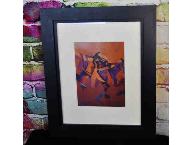 'Mountain Mambo' by Diana Madaras - Matted and Framed
