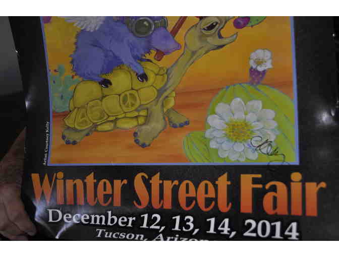 Poster - Dec 2014 Fourth Ave Street Fair - signed by Courtney Kelly, 18' x 24', unframed