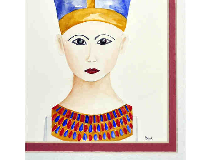 Watercolor - Egyptian - Double Matted/Unframed - Original by Marlene Koch