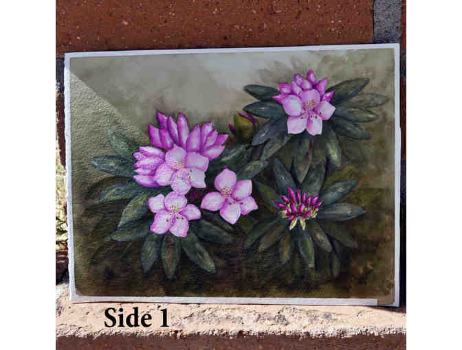 Watercolor - Pink Blossoms - Two-Sided - Unmatted/Unframed by Marlene Koch