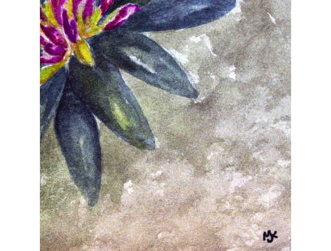 Watercolor - Pink Blossoms - Two-Sided - Unmatted/Unframed by Marlene Koch