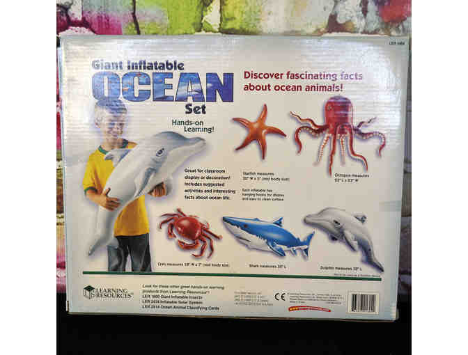 Inflatable Ocean Set - Starfish, Octopus, Crab, Shark, and Dolphin
