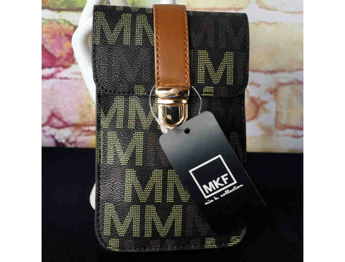 Black &amp; Brown Signature 'M' Lulu XL Phone Wallet Crossbody Bag - Photo 1