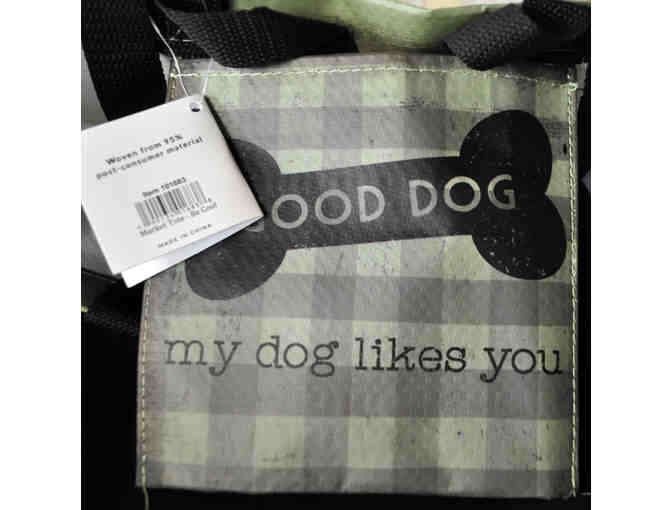 Green Dog 'Be Cool - My dog is judging you' Market Tote (#1)