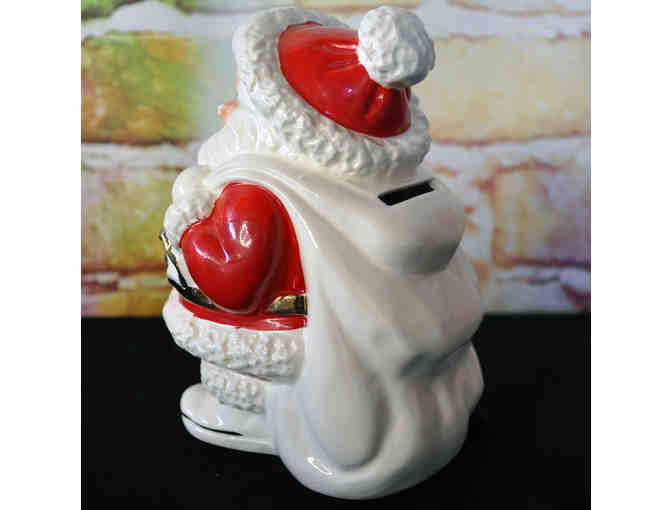 Vintage Christmas SANTA CLAUS Ceramic Bank