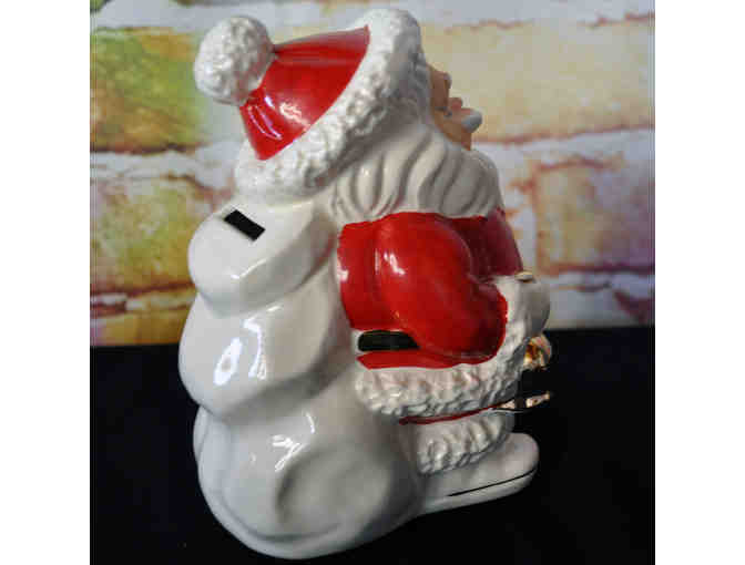 Vintage Christmas SANTA CLAUS Ceramic Bank