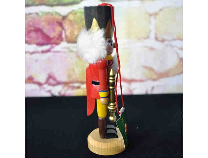 Vintage Wooden Nutcracker Ornament With Movable Mouth