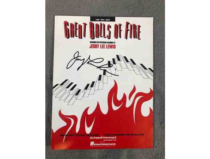 Jerry Lee Lewis Great Balls of Fire Signed Music