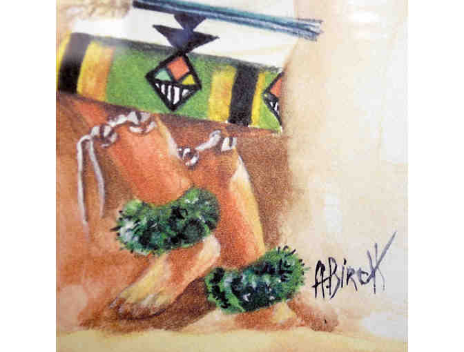 Dancing Kachina Print - by A Birch - Framed Under Glass