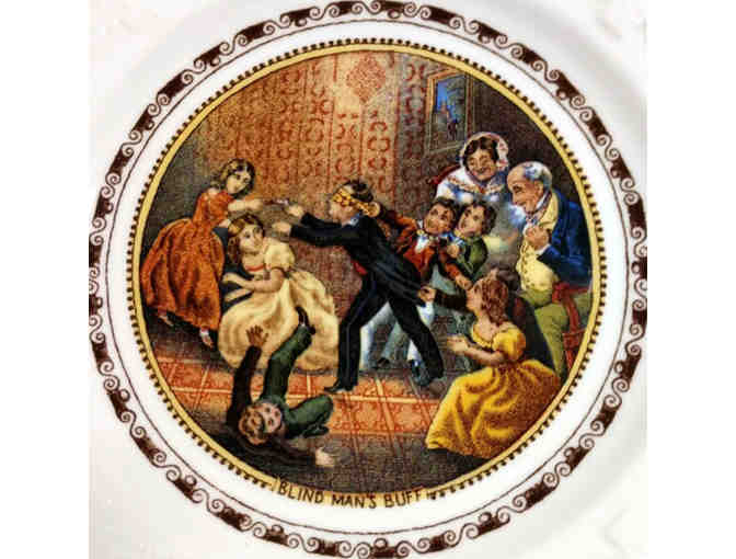 Coalport Plate - Christmas 1980 - Blind Man's Buff