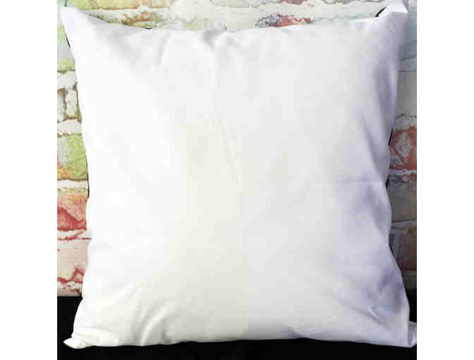 Pillow - Colorful Pit Bull Design - 'Beware Of Pitbulls - They Will Steal Your Heart'