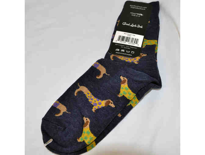 Sox - Navy With Doxies in Sweaters Design