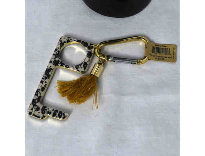 Key Chain Button Pusher and Door Handle Opener - Dog Face Design - Made by Karma (2)