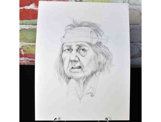 Four Prints of Drawings of Native Americans by Sargio Joseph De Michiel