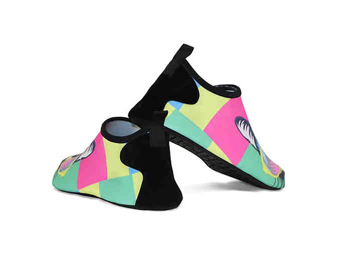 Yellow and Blue Color Block Cat Water Shoe - Women Size 38-39 - by Yasirun