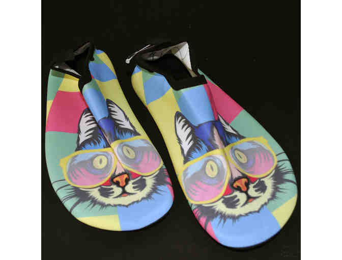 Yellow and Blue Color Block Cat Water Shoe - Women Size 38-39 - by Yasirun