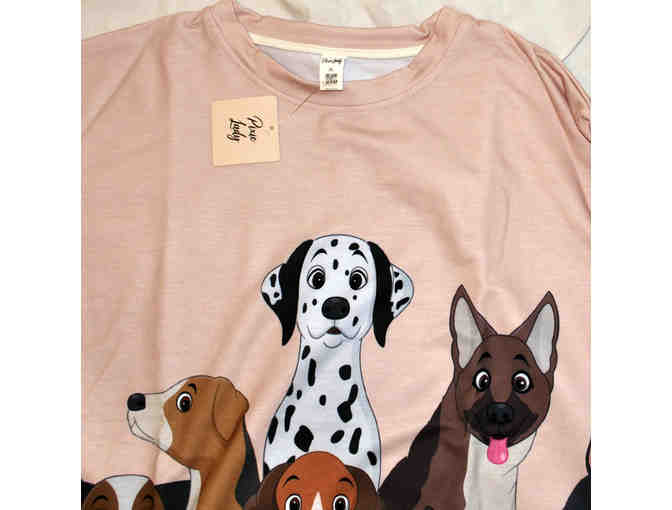 Beige & Brown Dog Crewneck Sweatshirt - XL - by PixieLady