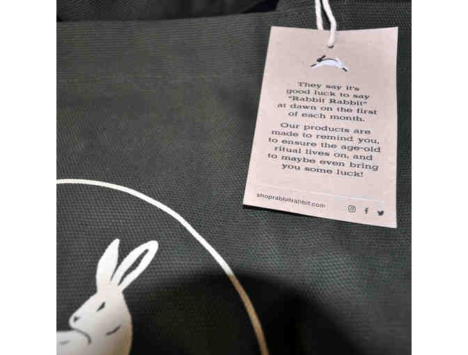 Rabbit Rabbit 100% Cotton Tote Bag