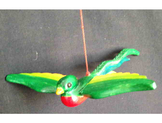 Flying Quetzal Bird Shipping costs will be responsibility of the winning bidder unless win