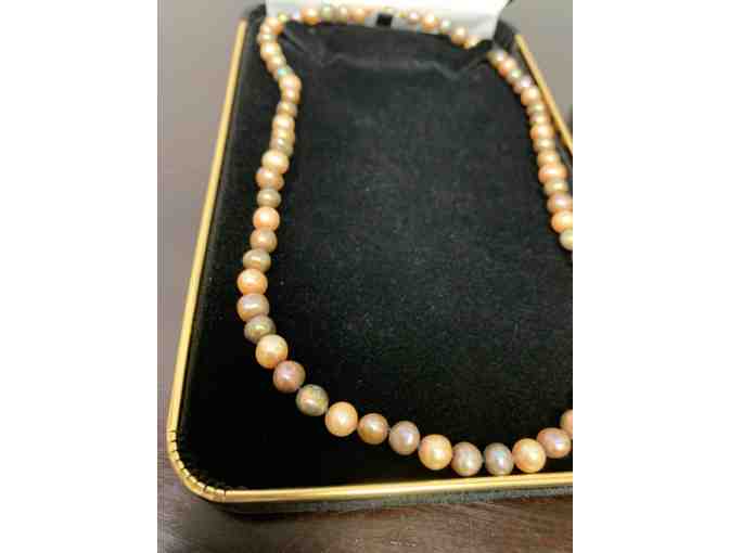Cultured Pearl Necklace and Bracelet Set